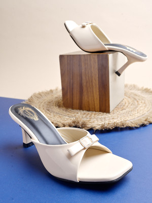 SHOETOPIA Women Heels(Beige , 7)