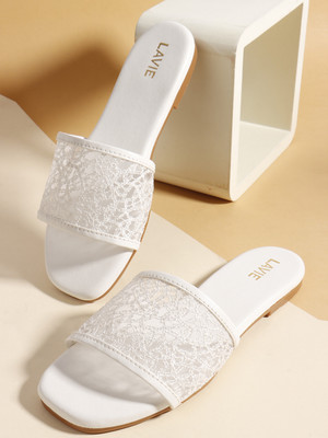 LAVIE Women Flats(White , 7)