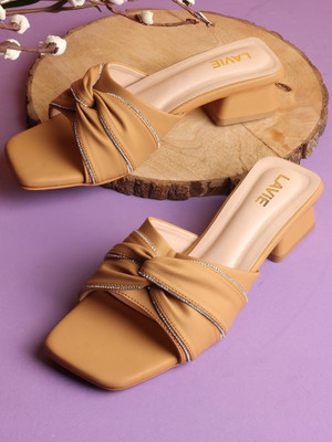 LAVIE Women Heels(Beige , 5)