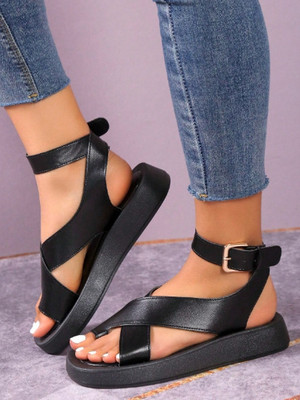 Kiwaoo Women Wedges(Black , 5)