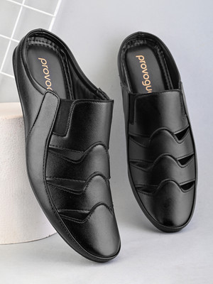 PROVOGUE Men Sandals(Black , 9)
