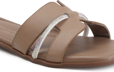 Dollphin Women Flats(Beige , 4)