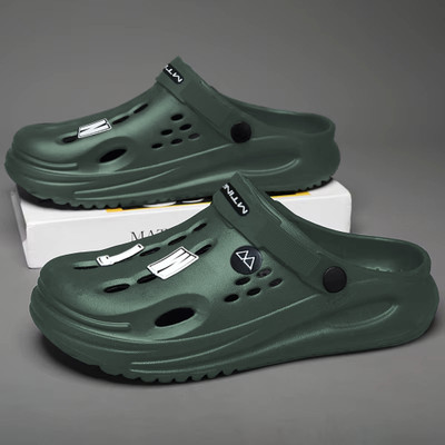MTINDO Men Clogs(Olive , 7)