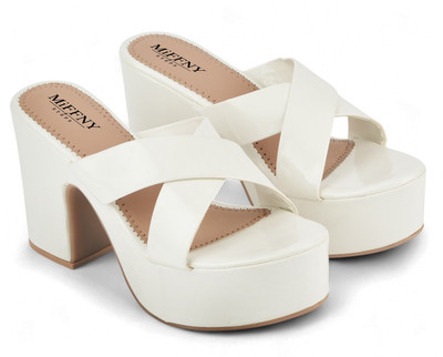 MIFFNY & STEPS Women Heels(White , 4)