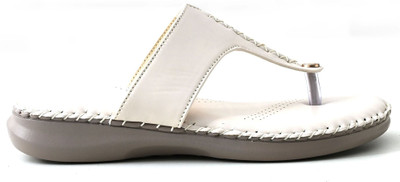 HELEEY Women Flats(Off White , 3)