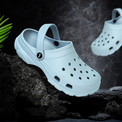 ASHOKA Men Clogs(Grey , 6)