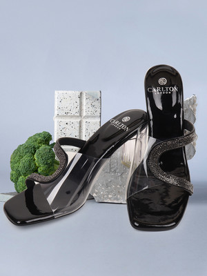 CARLTON LONDON Women Heels(Black , 5)
