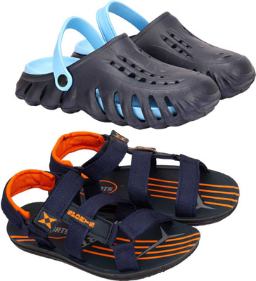 RIFOF Men Clogs(Blue, Blue , 10)