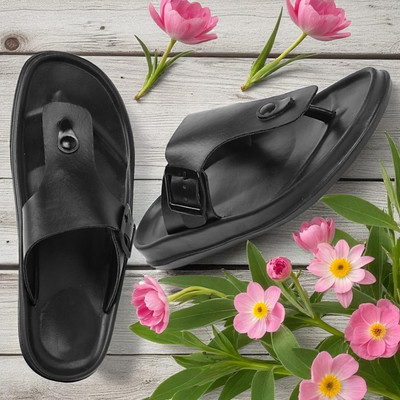 RIFOF Men Sandals(Black , 6)