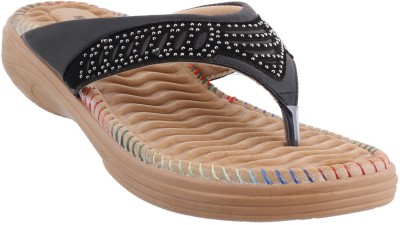 HealthFit Women Flats(Black , 6)