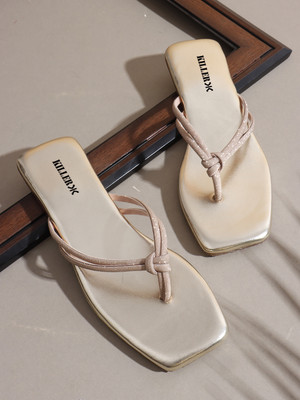 KILLER Women Flats(Gold , 6)