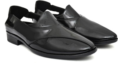 G L Trend Men Sandals(Black , 7)