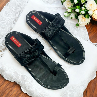 Foottrendz Men Sandals(Black , 10)