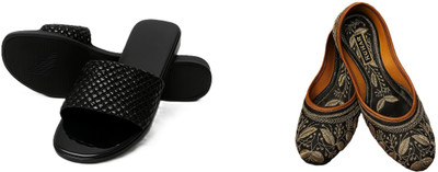 Dualstep Women Flats(Black, Black , 9)