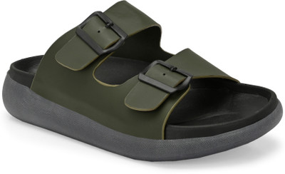 Roadster Men Sandals(Olive , 9)