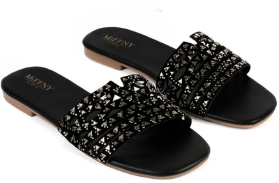 MIFFNY & STEPS Women Flats(Black , 4)