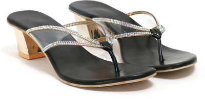 GISHU TRADERS Women Heels(Black , 8)