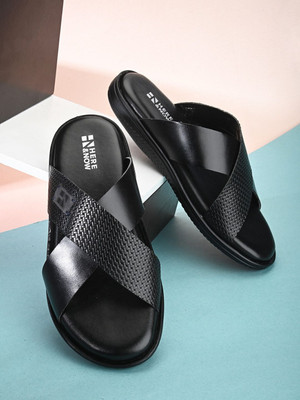 HERE&NOW Men Flats(Black , 6)