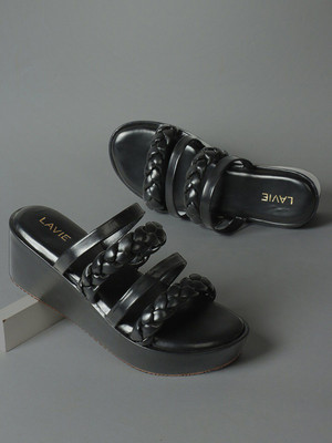 LAVIE Women Wedges(Black , 4)