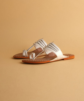 ERIDANI Women Flats(White , 6)