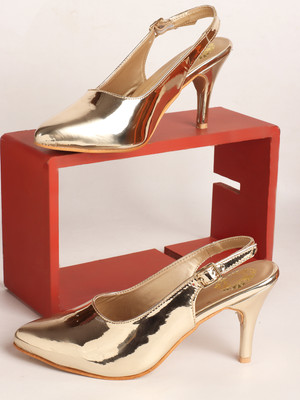 STRASSE PARIS Women Heels(Gold , 3)
