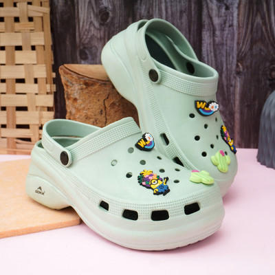 GOKIK Women Clogs(Green , 6)