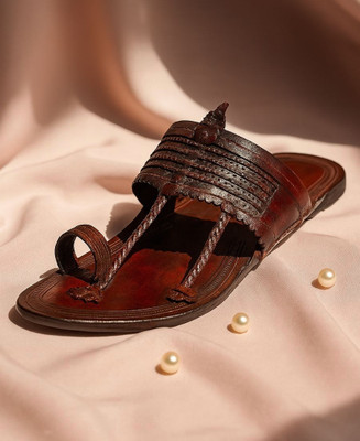 Kolhapuri Men Sandals(Brown , 8)