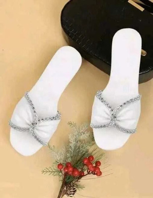 PZ MIR Women Flats(White , 6)