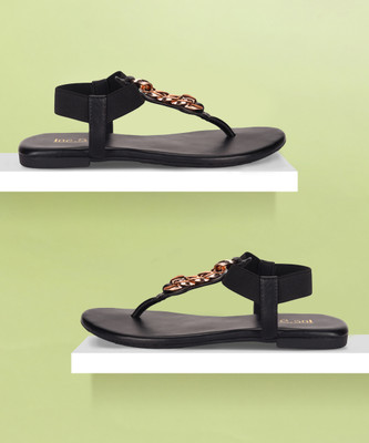 Inc.5 Women Flats(Black , 7)