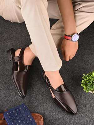 MACTREE Men Sandals(Brown , 10)