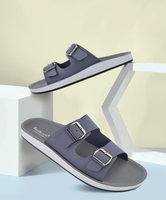 WALKAROO Men Sandals(Blue, Grey , 10)