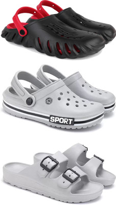DRACKFOOT Men Clogs(Grey , 8)
