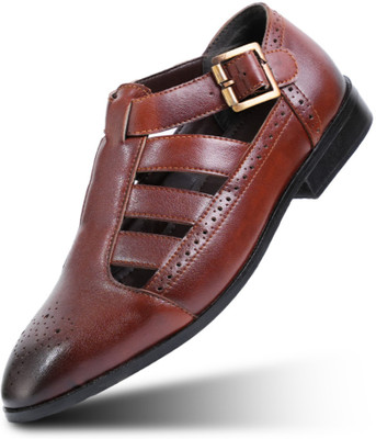 monkstory Men Casual(Tan , 7)