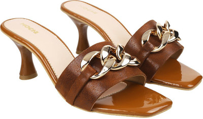 MOCHI Women Heels(Tan , 7)