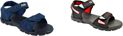 Classica Men Sandals(Blue, Black, Red, Grey , 10)