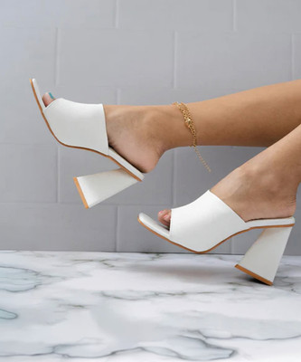 SHOETOPIA Women Heels(White , 3)