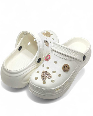 DOVEAZ Women Clogs(White , 5)
