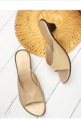 Dipyo Women Heels(Gold , 8)