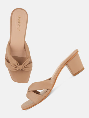 Dressberry Women Heels(Beige , 7)
