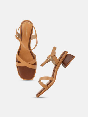 CHEMISTRY Women Heels(Tan , 4)