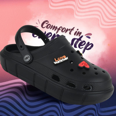 jootiyapa Women Clogs(Black , 6)