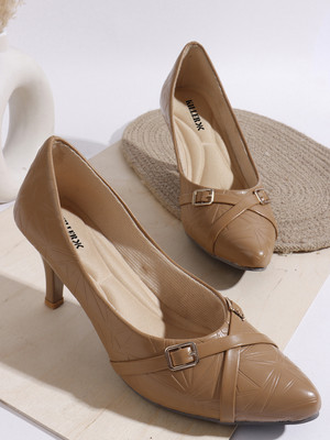 KILLER Women Heels(Beige , 7)