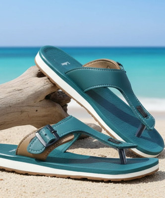 Lehar Soft and Comfortable Orthopedic Pain Relief Men Sandals(Green, Beige , 10)