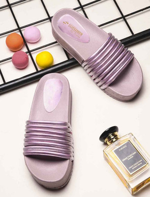 TRYME Women Heels(Purple , 8)