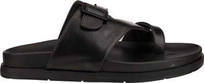 Silverline Men Sandals(Black , 11)