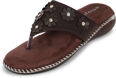 ORTHO JOY Women Flats(Brown , 3)