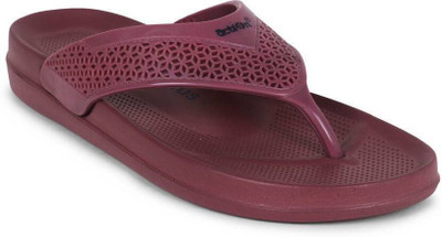 action Women Flip Flops(Pink , 6)