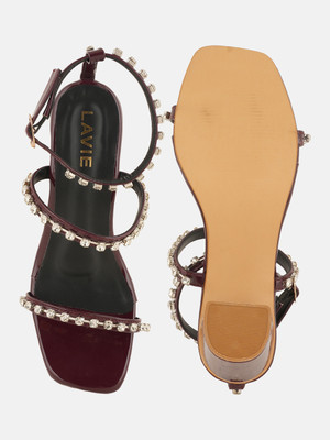 LAVIE Women Heels(Maroon , 5)