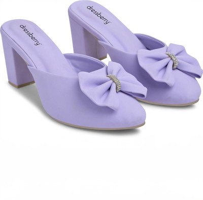 Dressberry Women Heels(Purple , 4)