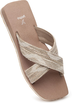yoho Women Flats(Beige , 7)